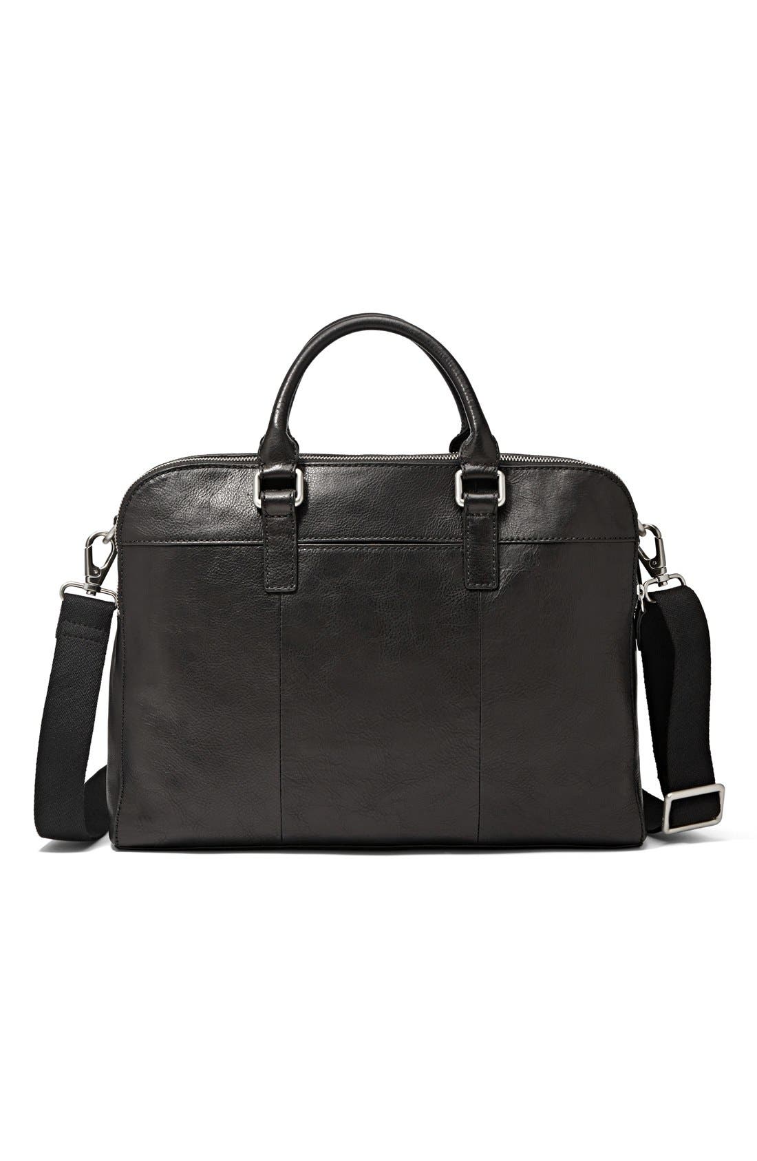 Fossil 'Mercer' Leather Work Bag, Main, color, 