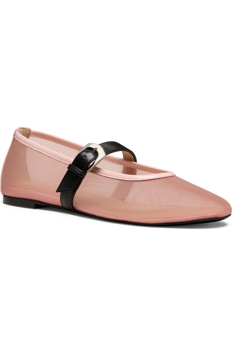Stuart Weitzman Sai Bareitall Mary Jane, Main, color, Light Pink/Black