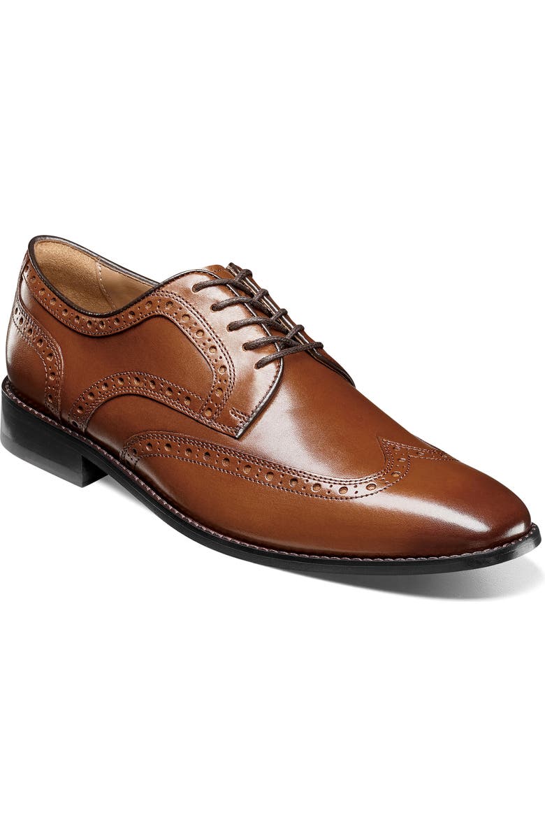 Florsheim Conetta Wingtip Derby, Main, color, Cognac