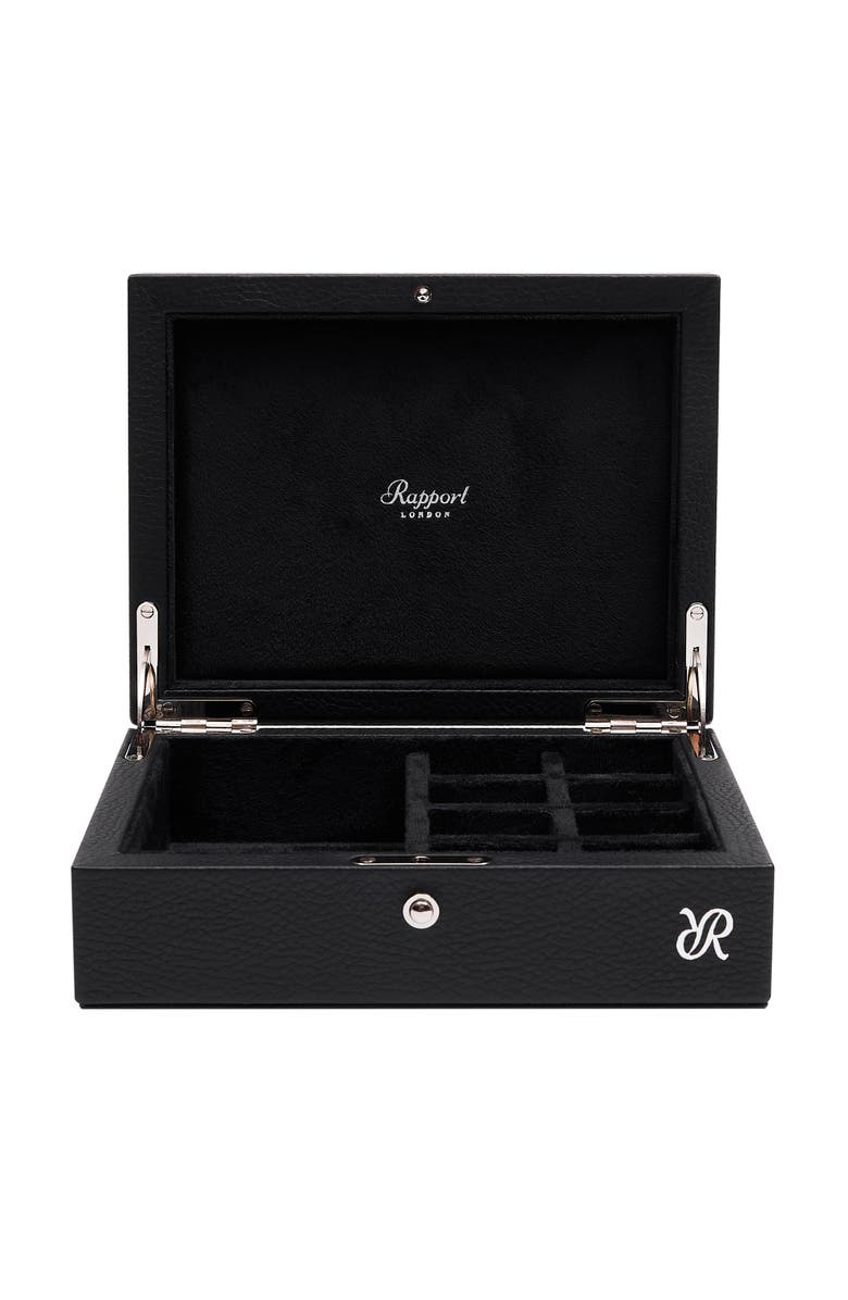 Rapport London TUXEDO CUFFLINK BOX, Main, color, Black