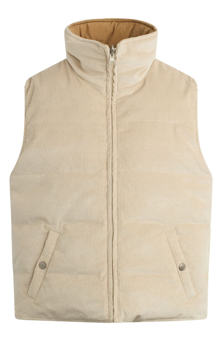 Joe's Reversible Corduroy Puffer Vest, Alternate, color, Winter Sand