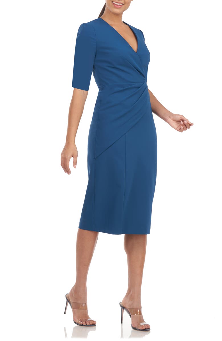Kay Unger Delani Midi Sheath Dress, Alternate, color,
