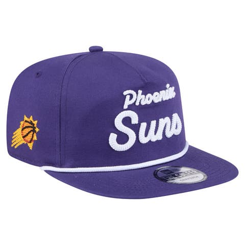 Men's New Era Purple Phoenix Suns Team Text Golfer Snapback Hat