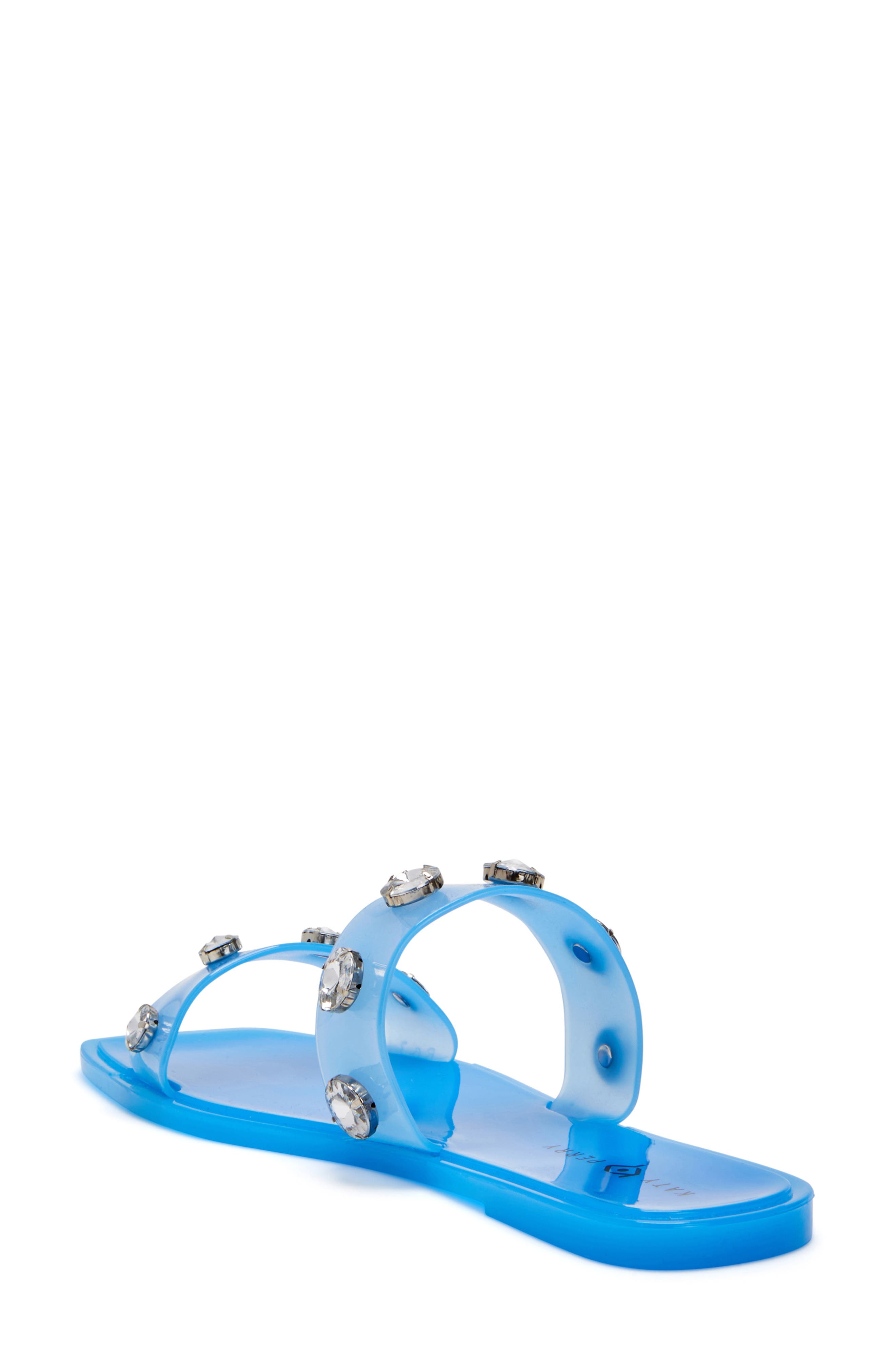 Katy Perry The Geli Embellished Slide Sandal, Alternate, color, Tranquil Blue