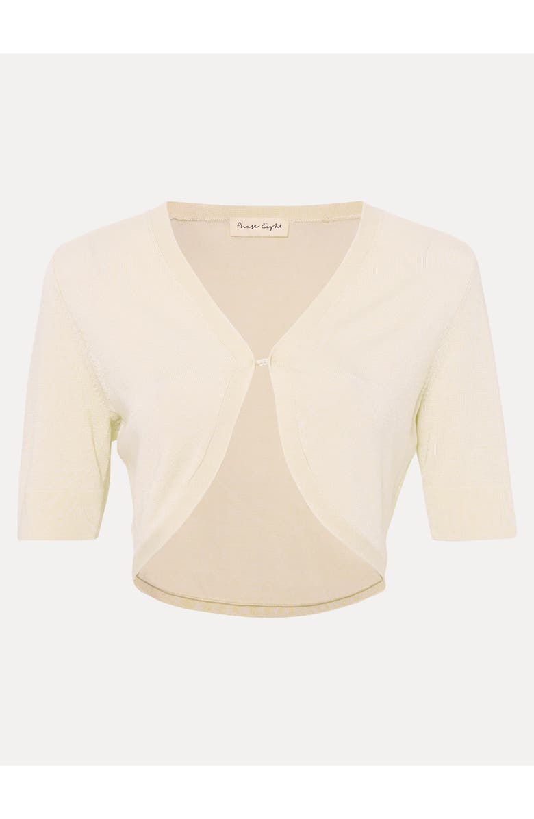 Phase Eight Riah Short Sleeve Bolero Shrug, Alternate, color, Ivory