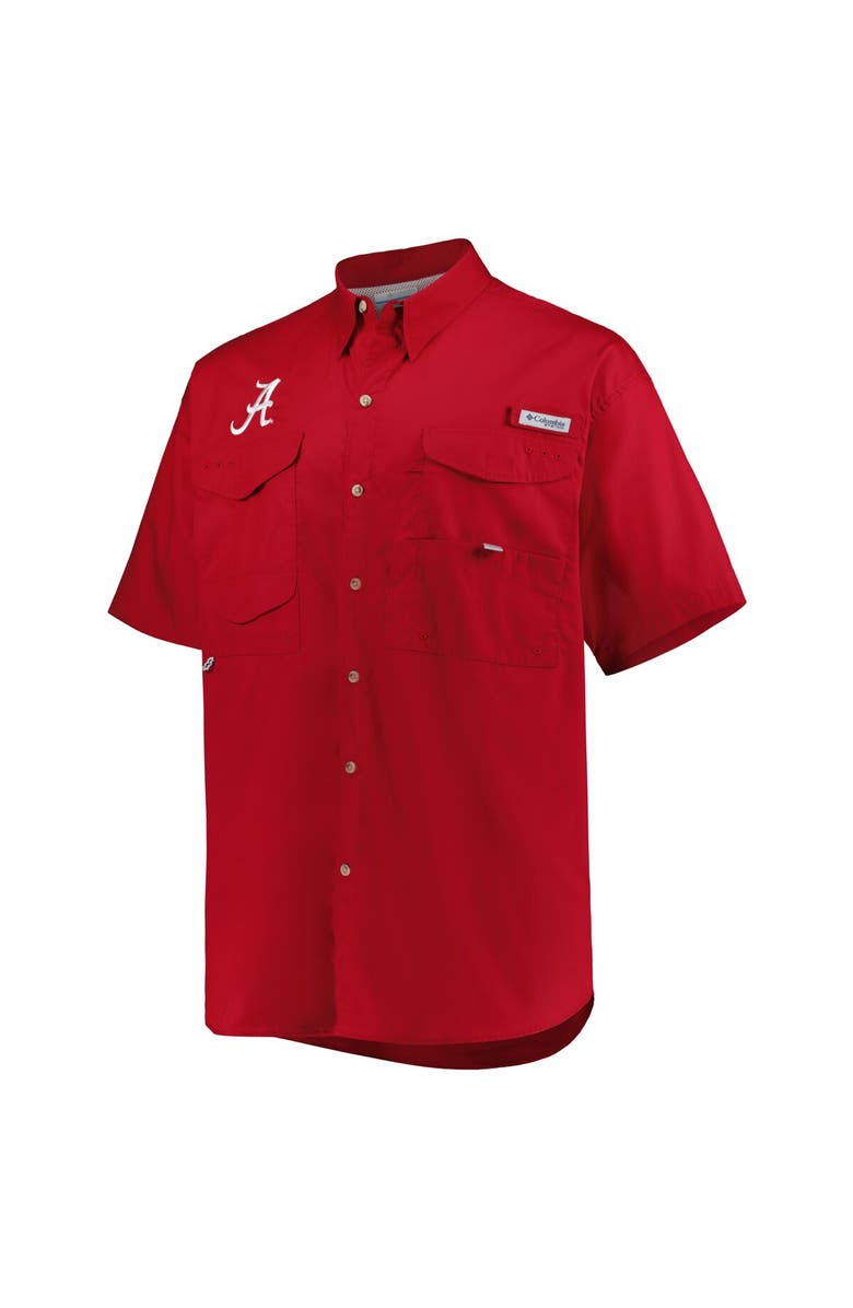 Columbia Men's Columbia Crimson Alabama Crimson Tide Big & Tall Bonehead Button-Up Shirt, Alternate, color, 