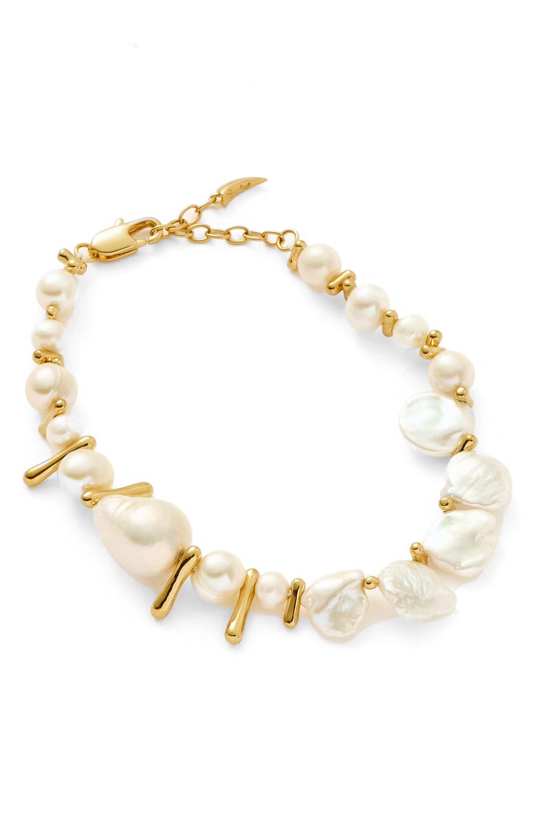 Missoma Freshwater Pearl Statement Bracelet, Alternate, color, 