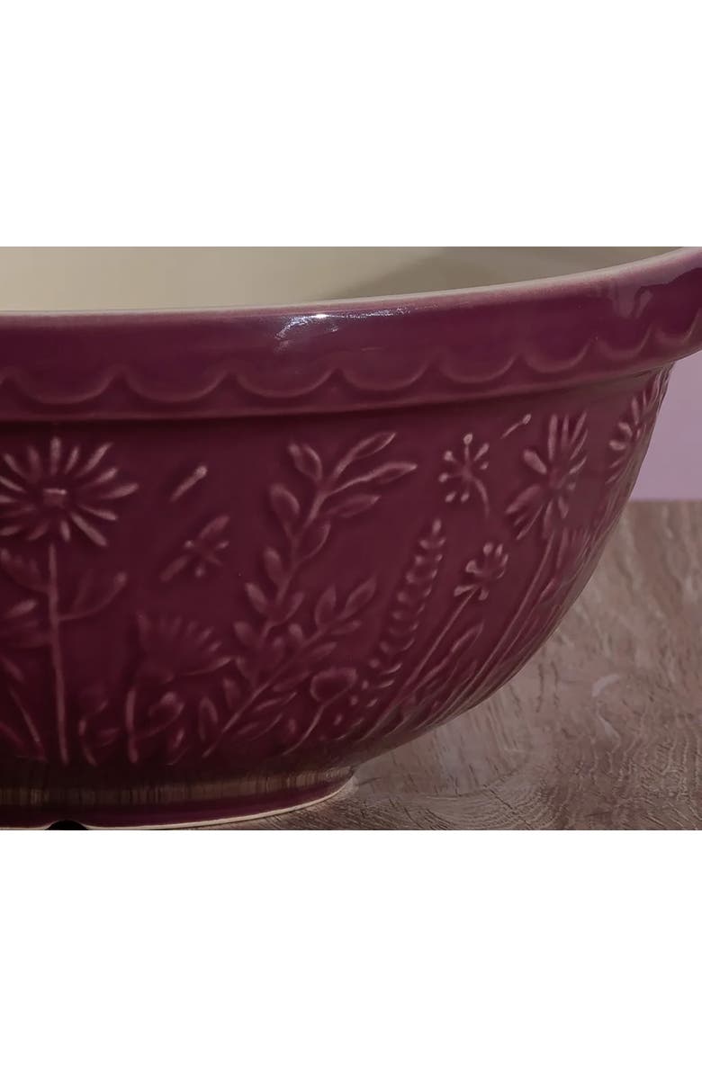 MASON CASH In The Meadow Daisy Size 18 Mixing Bowl, 2.85 Quart, Alternate, color, Purple