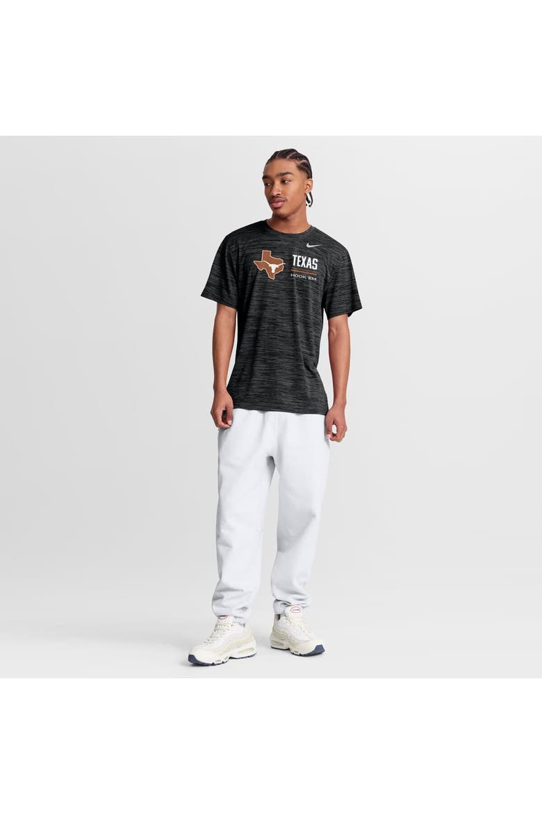 Men's Nike Black Texas Longhorns Sideline Velocity Dri-FIT T-Shirt, Alternate, color, Black