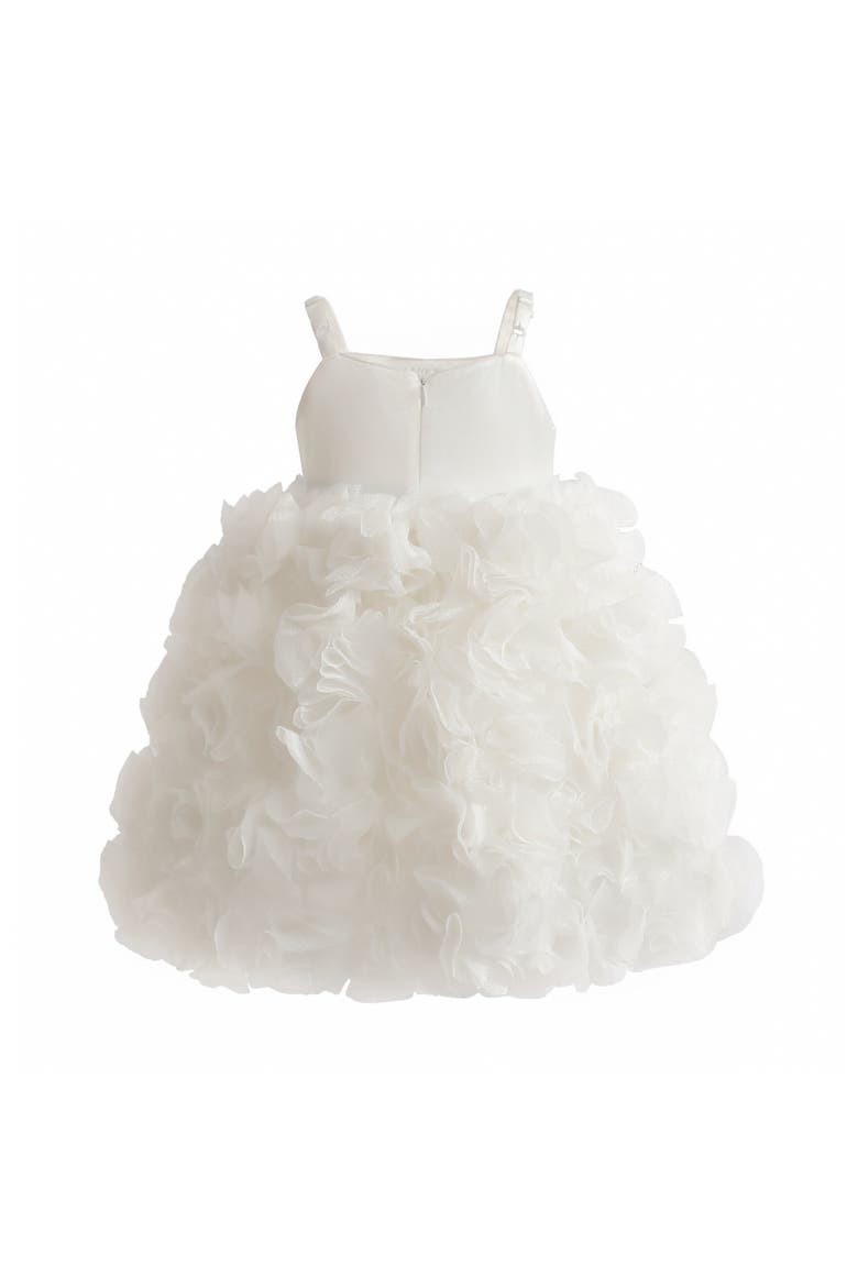 Arabella Glitter Ruffle Dress, Alternate, color, White