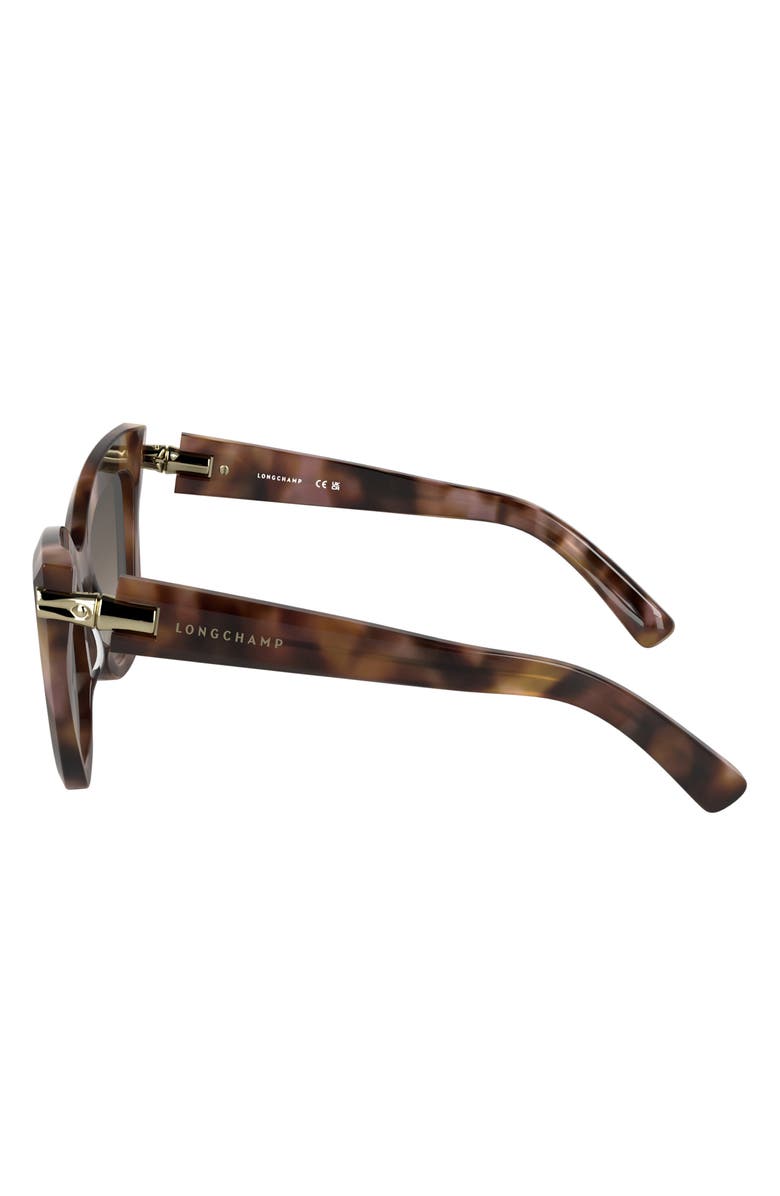 Longchamp Roseau 50mm Gradient Cat Eye Sunglasses, Alternate, color, Rose Havana