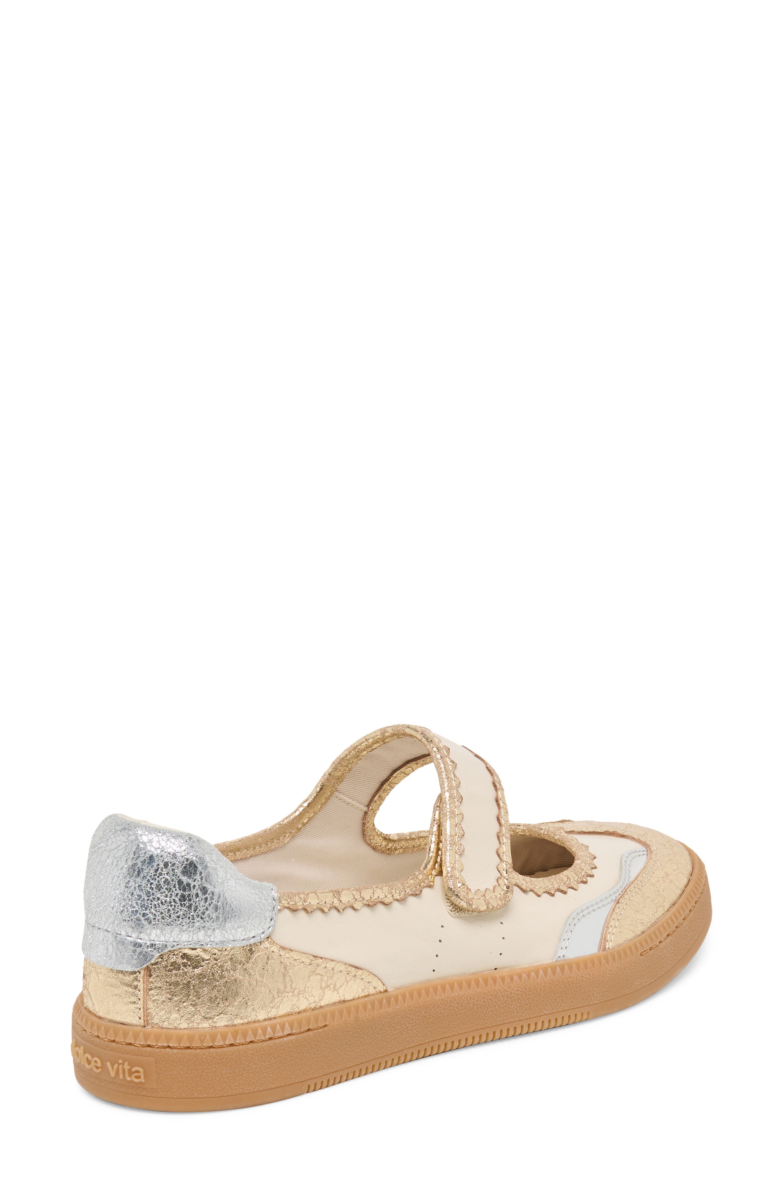 Nanet Mary Jane Flat, Alternate, color, METALIC MULIGHTI LEATHER