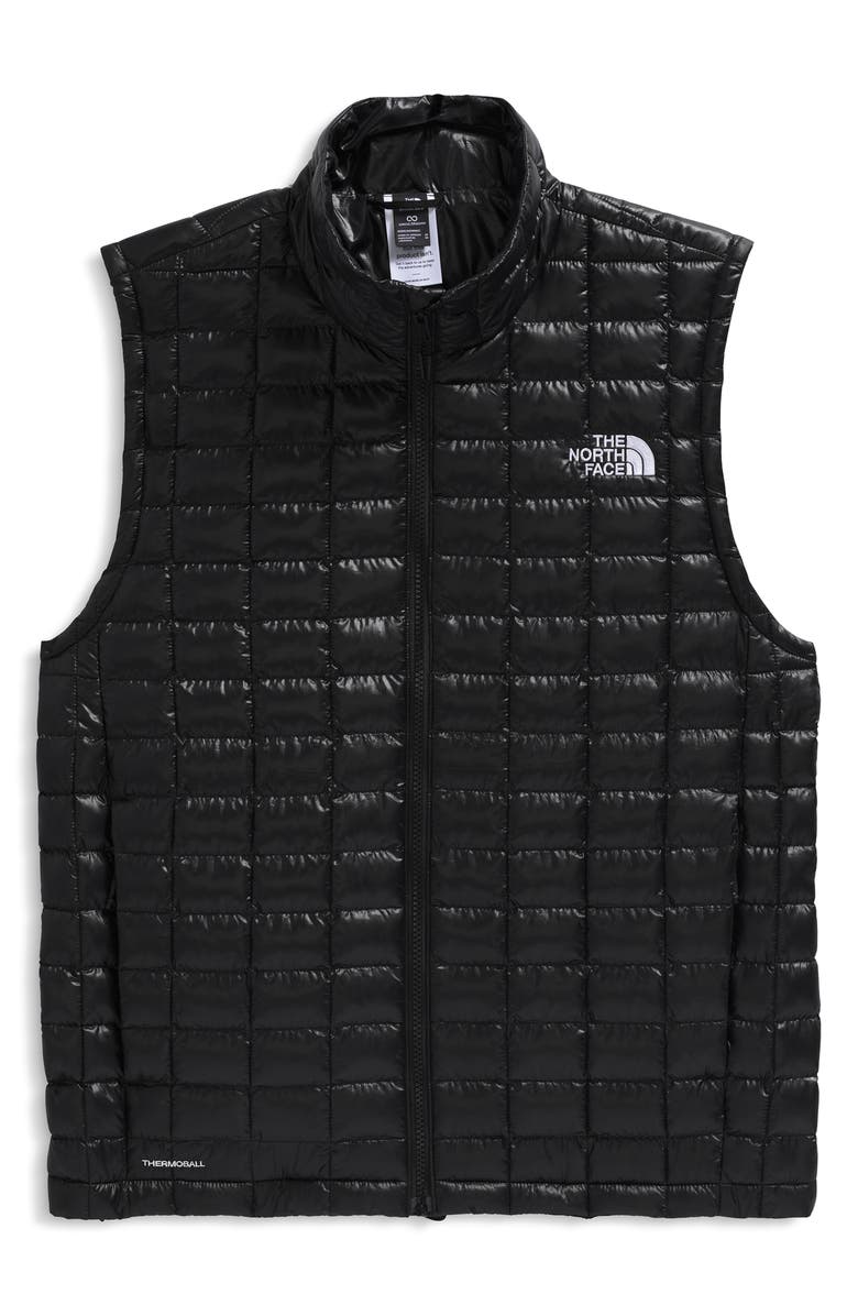 The North Face Thermoball Windproof Water Repellent Packable Quilted Vest, Alternate, color, Tnf Black