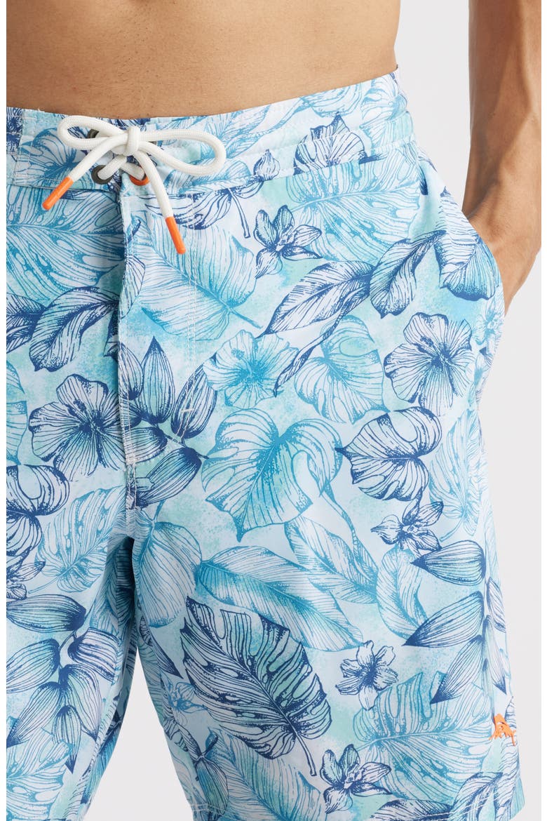 Baja Front Swim Trunks, Alternate, color, VACATION BLUE