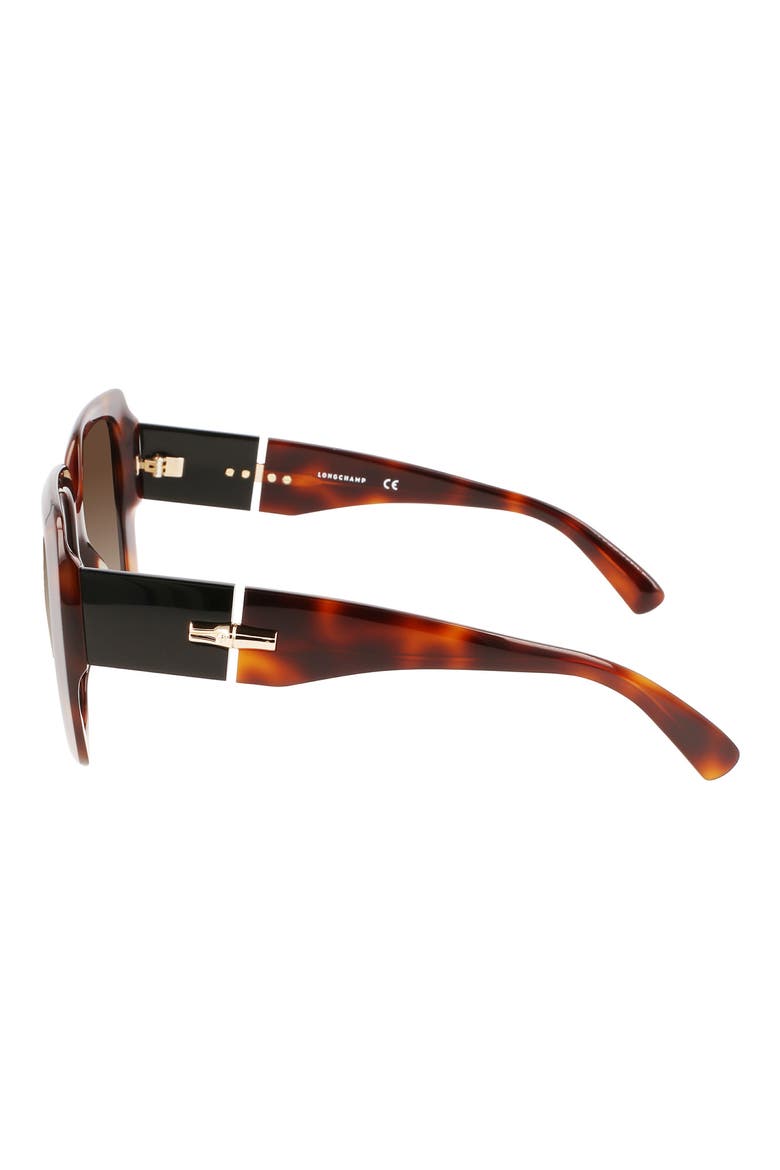 Roseau 53mm Gradient Square Sunglasses, Alternate, color, HAVANA