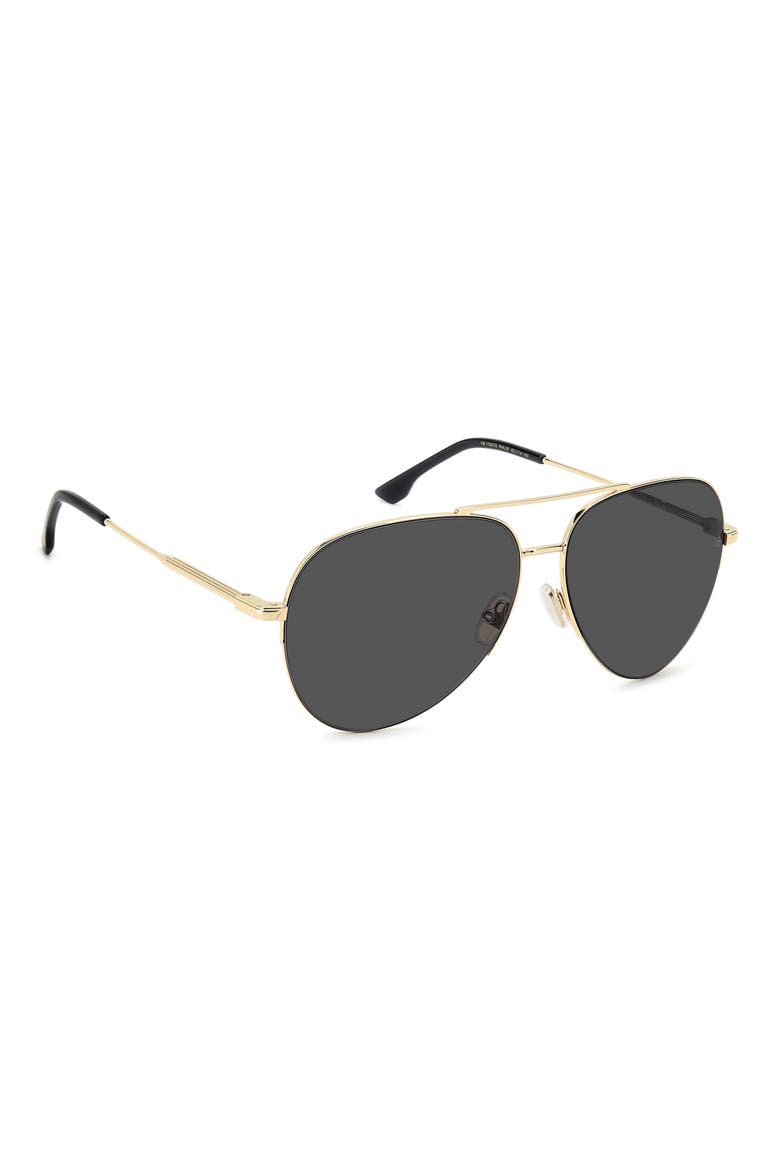 Pilot 62mm Aviator Sunglasses, Alternate, color, GOLD BLACK/ GREY