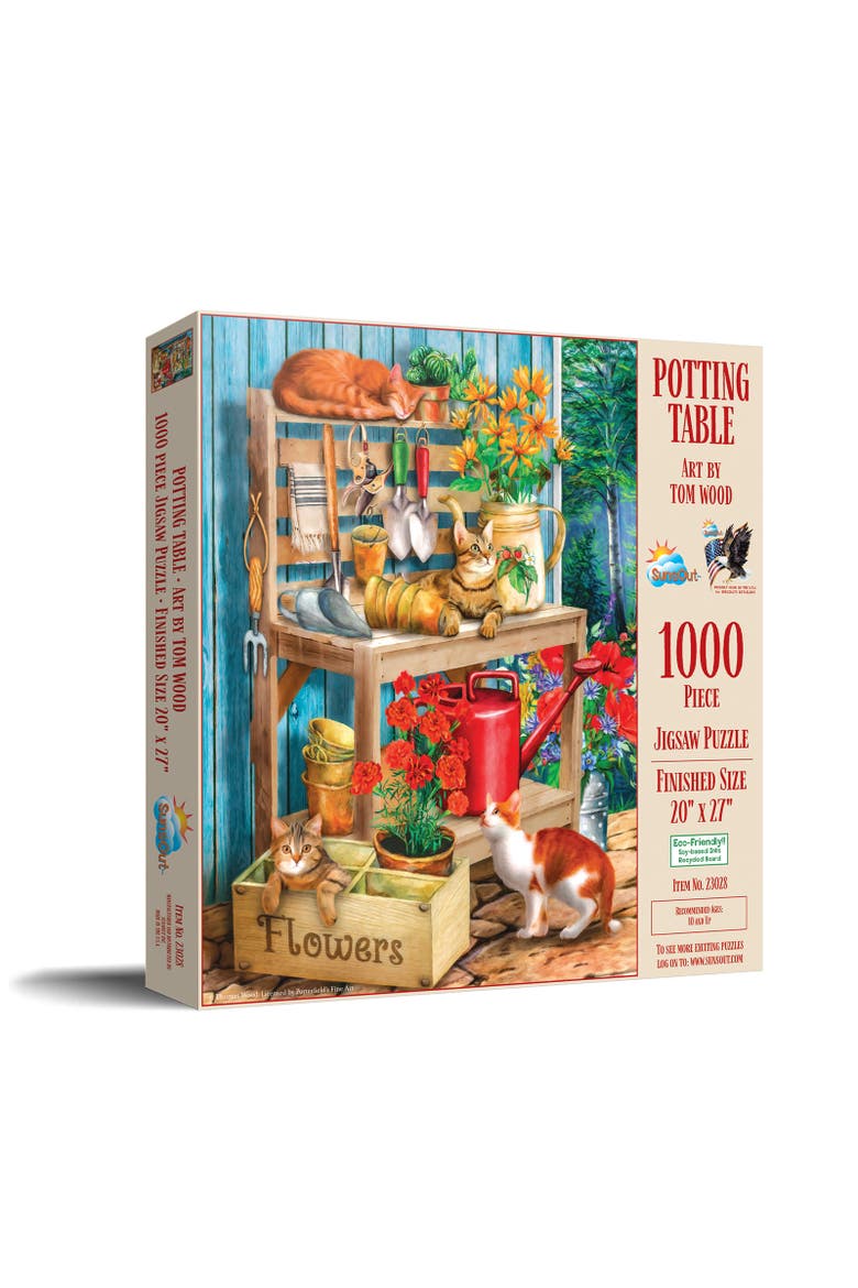 Potting Table 1000 piece Jigsaw Puzzle for Adults, Main, color, Multicolor