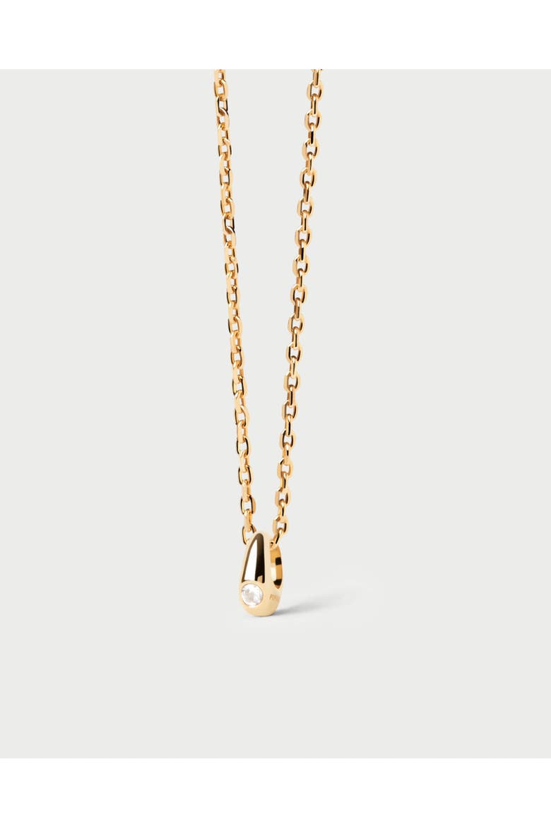 Serena Pendant Necklace, Main, color, Brass