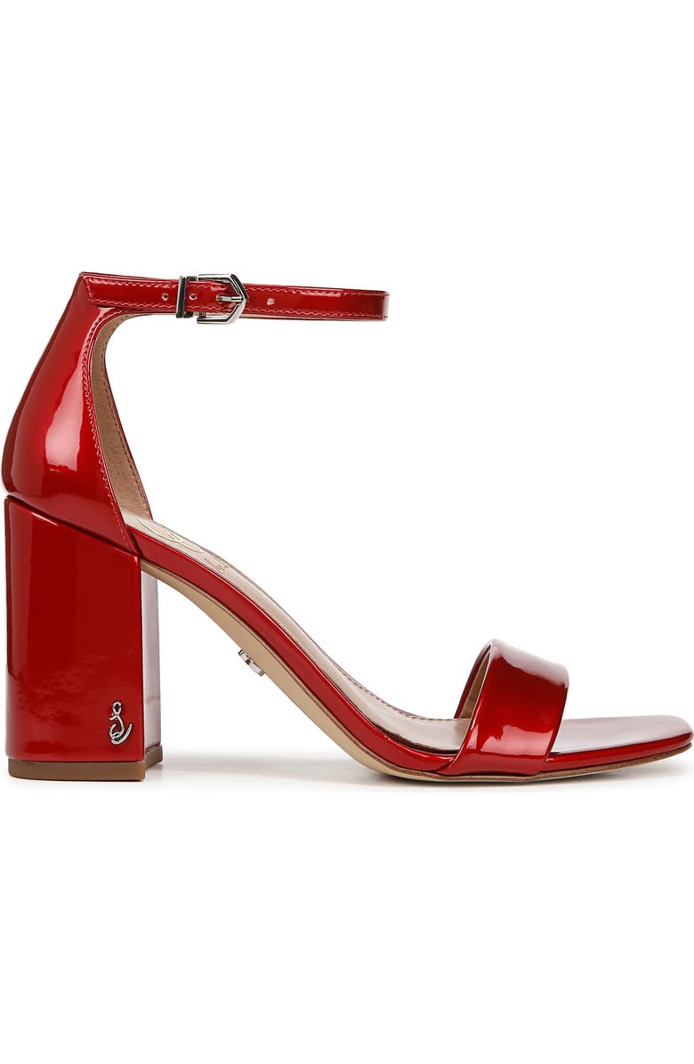 Sam Edelman Daniella Ankle Strap Sandal, Alternate, color, Passion Red