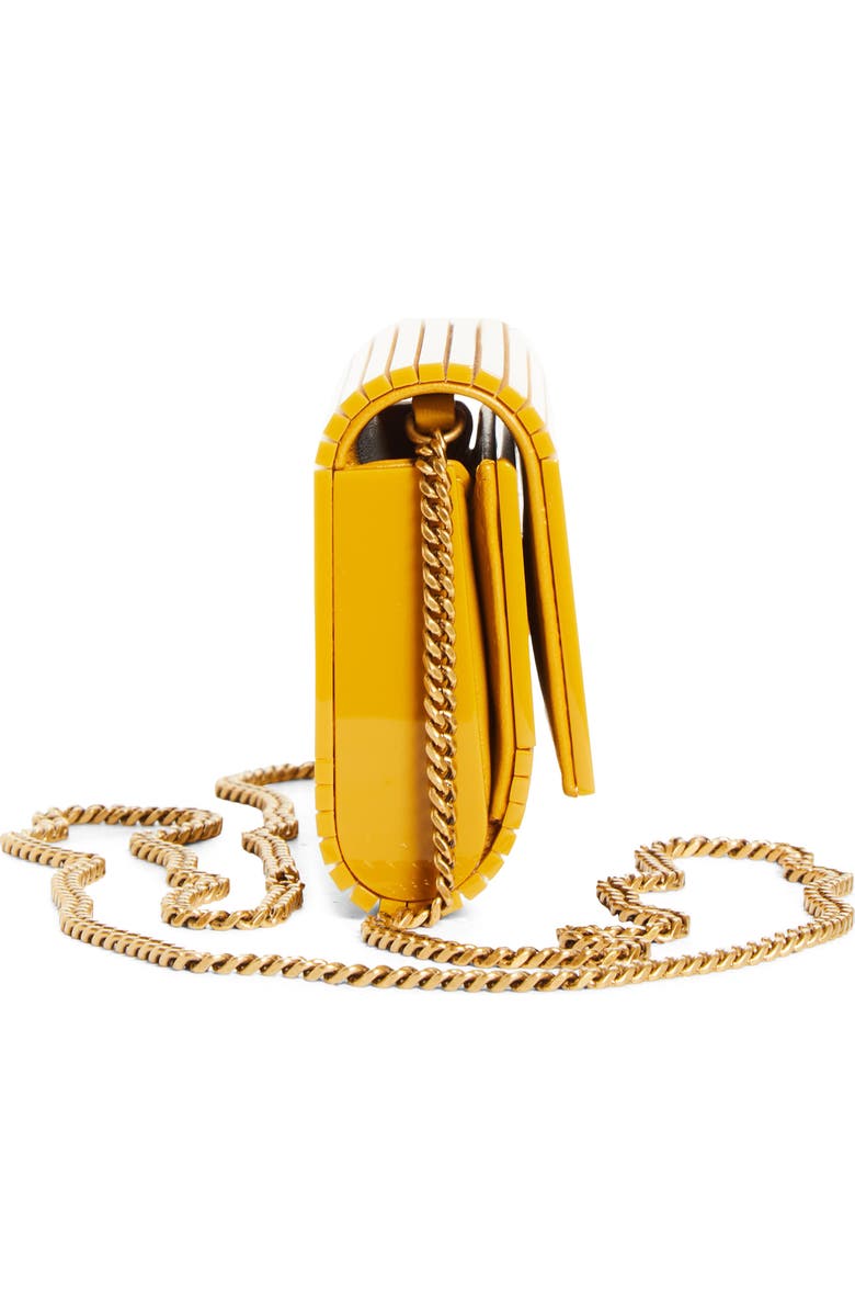 Saint Laurent VICKY MINI PLEXIGLASS BAG, Alternate, color, Daffodil