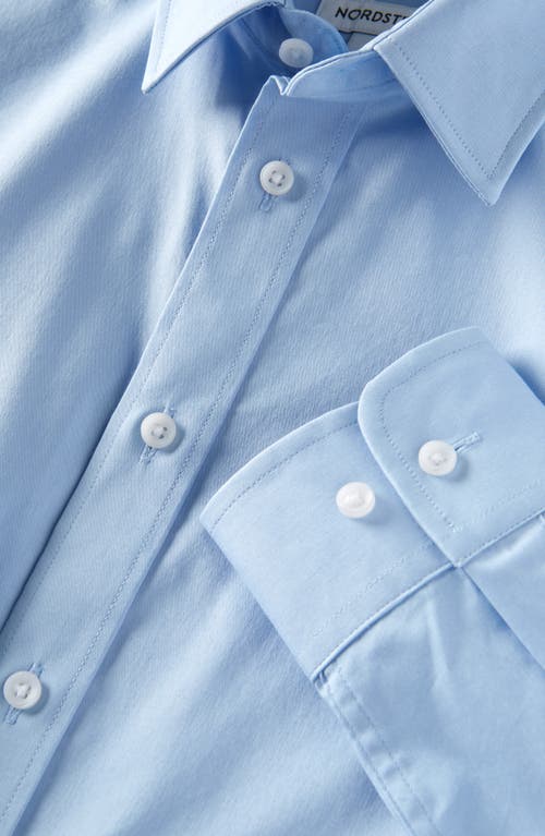 Nordstrom Kids' Stretch Dress Shirt In Blue Thread