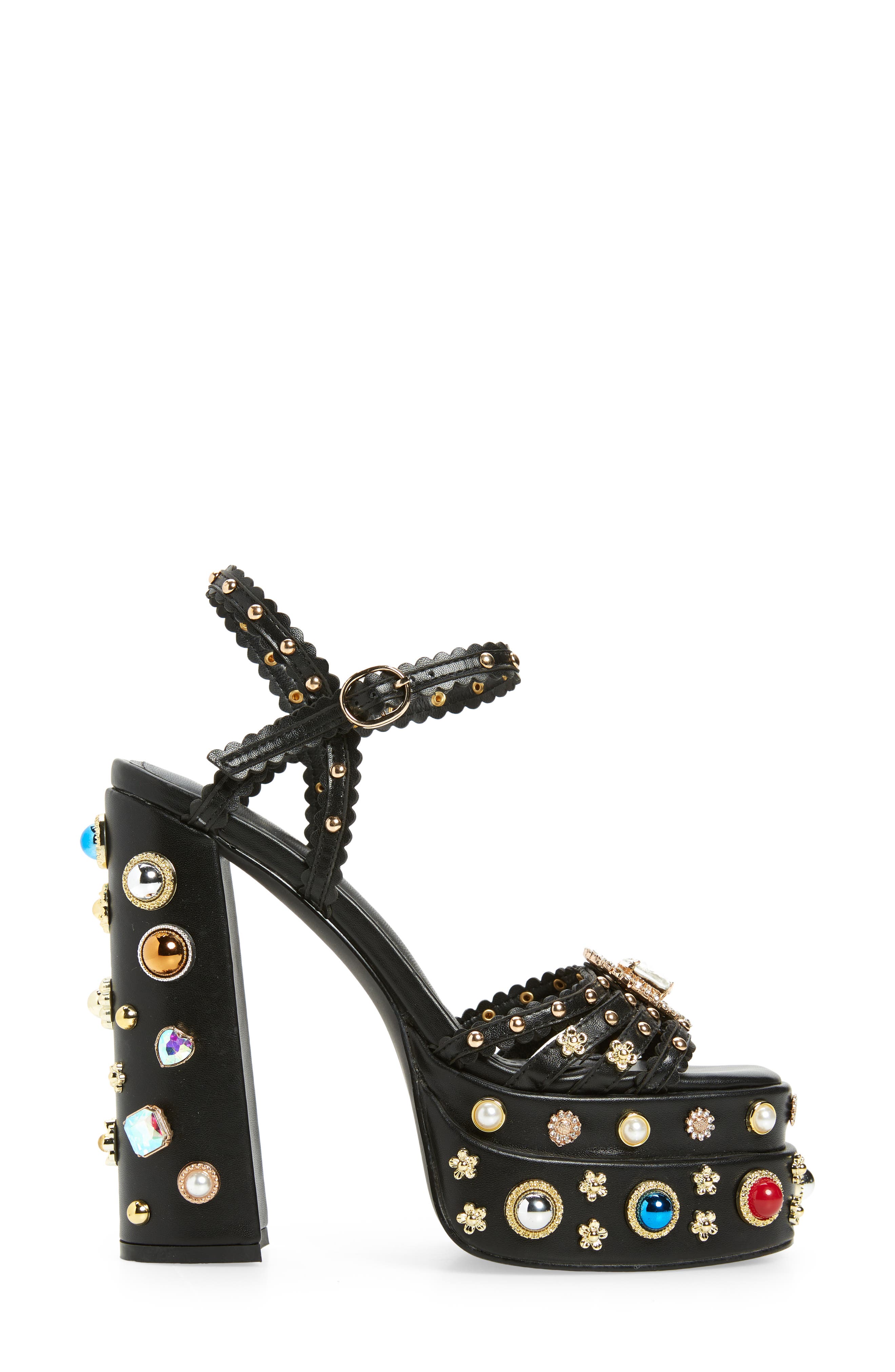 AZALEA WANG Birch Anle Strap Platform Sandal, Alternate, color, 