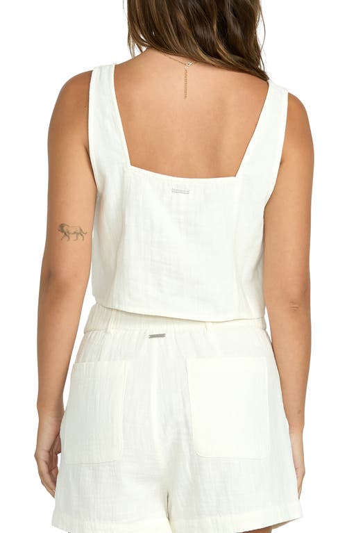 Billabong Open Skies Woven Tank In Salt Crystal In Gray