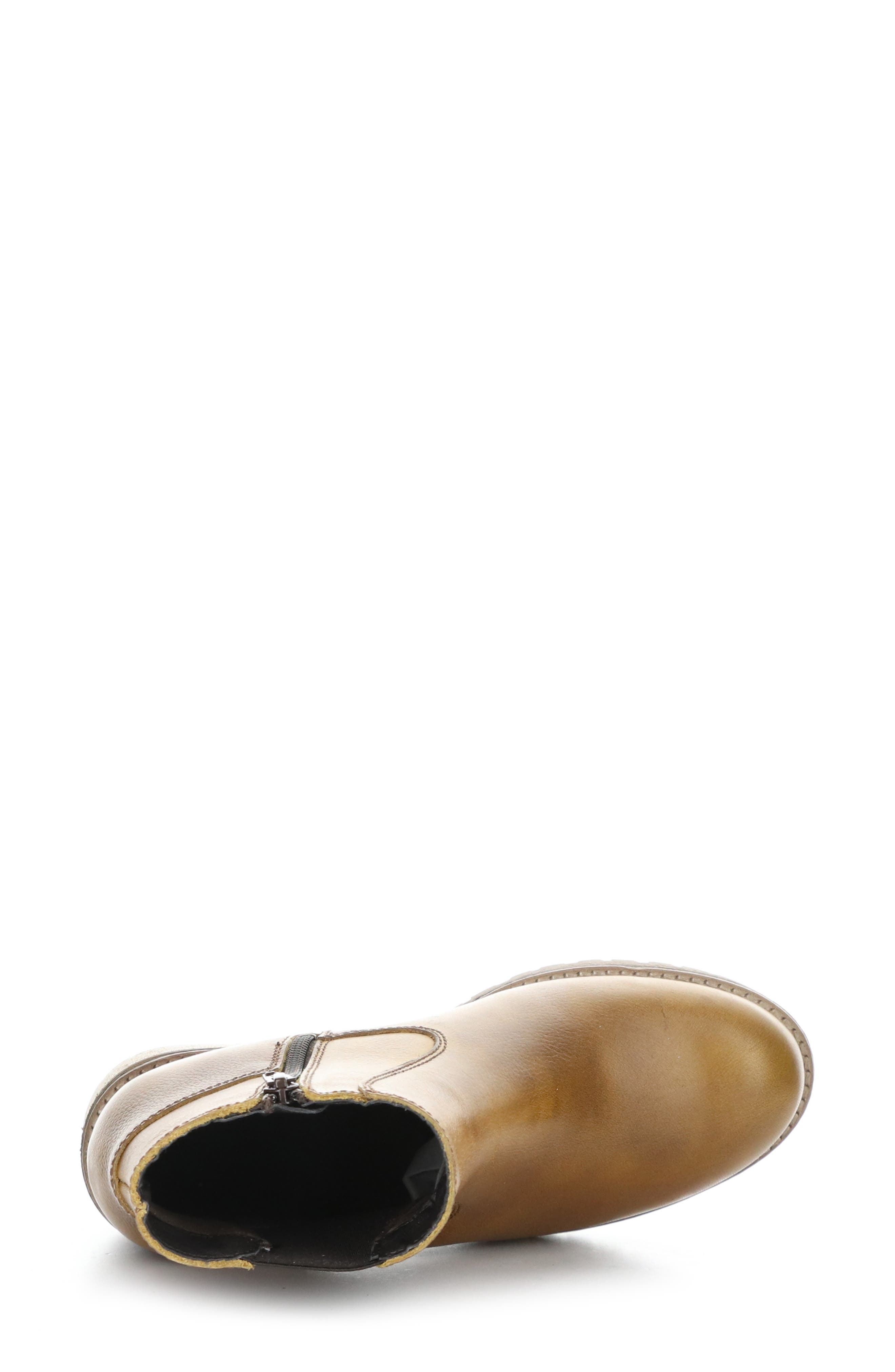 Bos. & Co. Mercy Waterproof Zip Bootie, Alternate, color, Camel Gobi