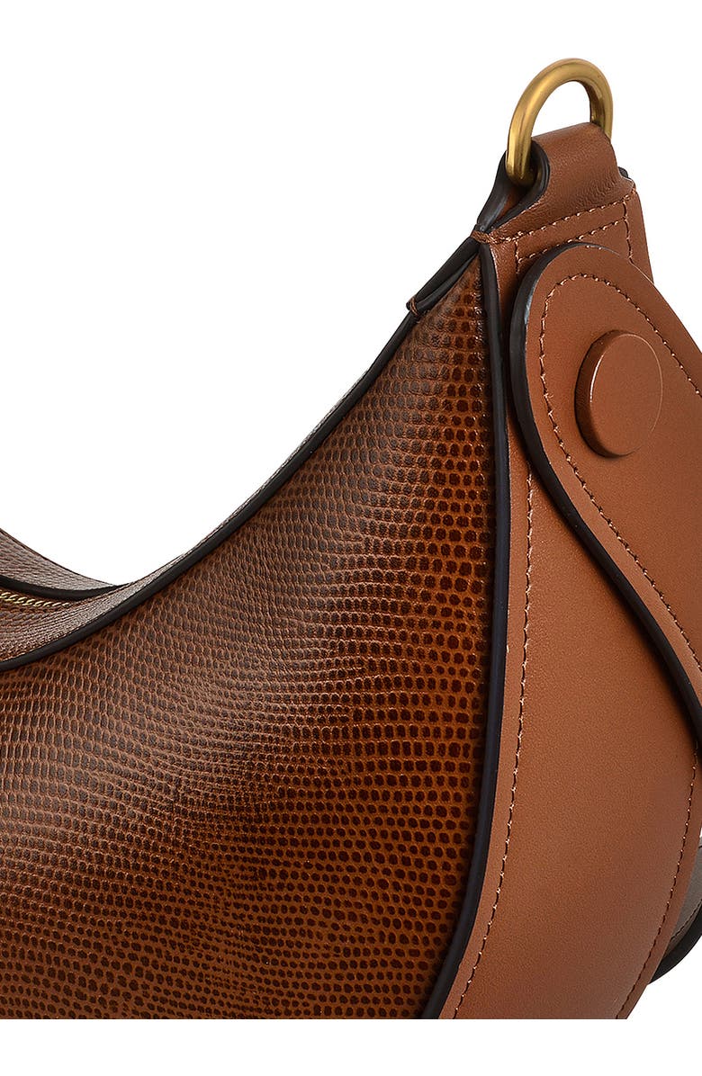 Radley The Kensal Lizard Embossed Small Shoulder Bag, Alternate, color, Saddle