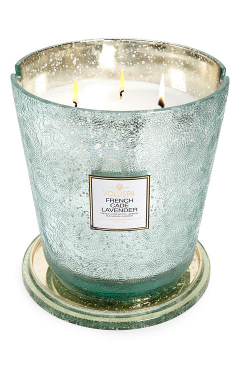 Japonica French Cade Lavender Lidded Hearth Candle