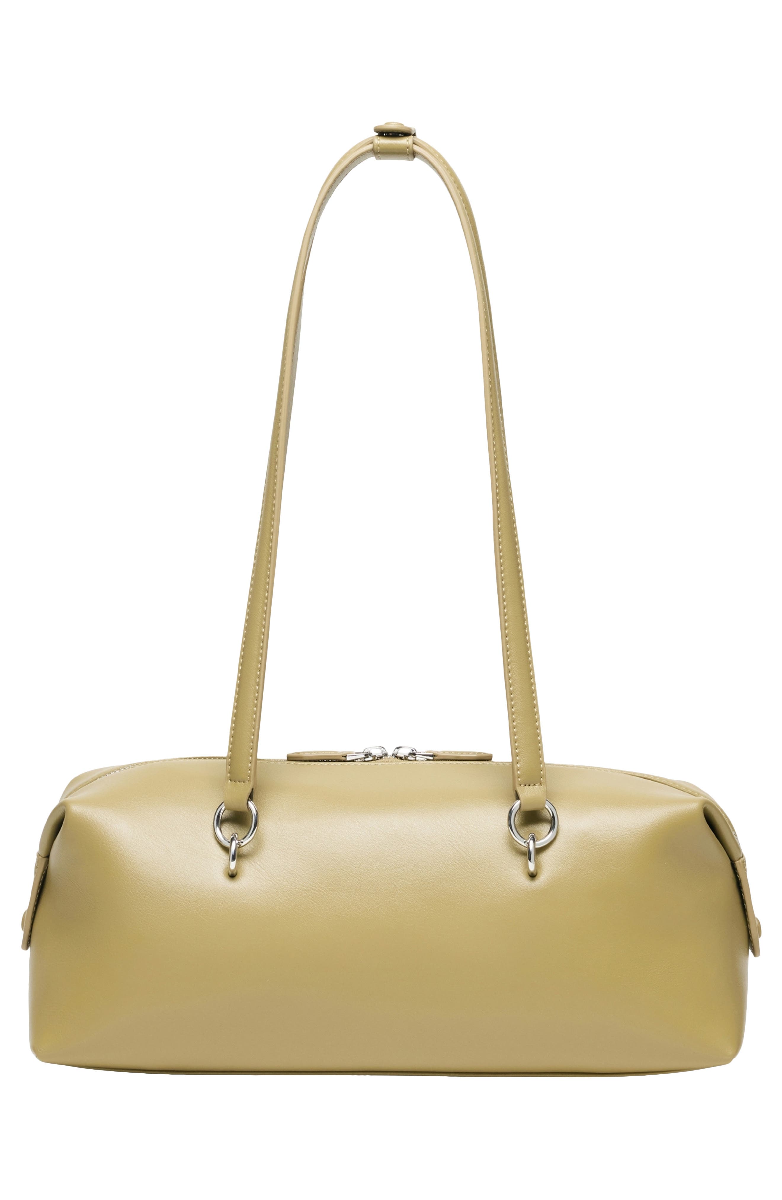 Martin Leather Shoulder Bag, Alternate, color, LEMONGRASS