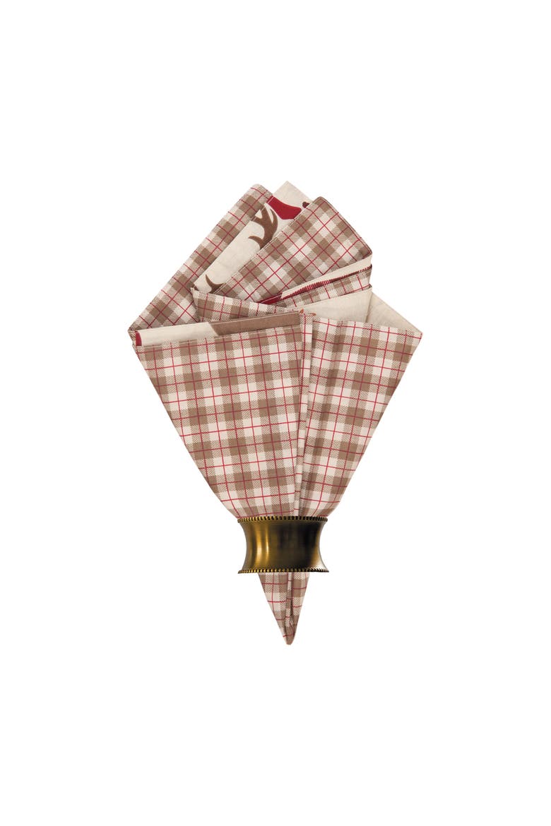 Colton Napkin Set of 6, Main, color, Red