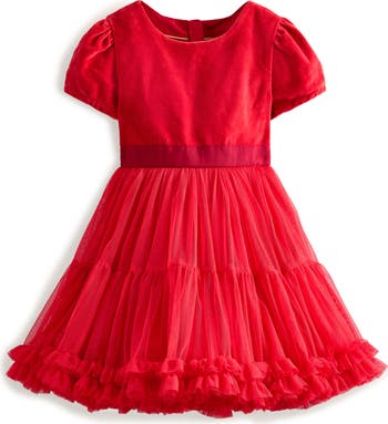 NWT Mini Boden Red Tulle 11-12 outlets Dress Holiday Christmas