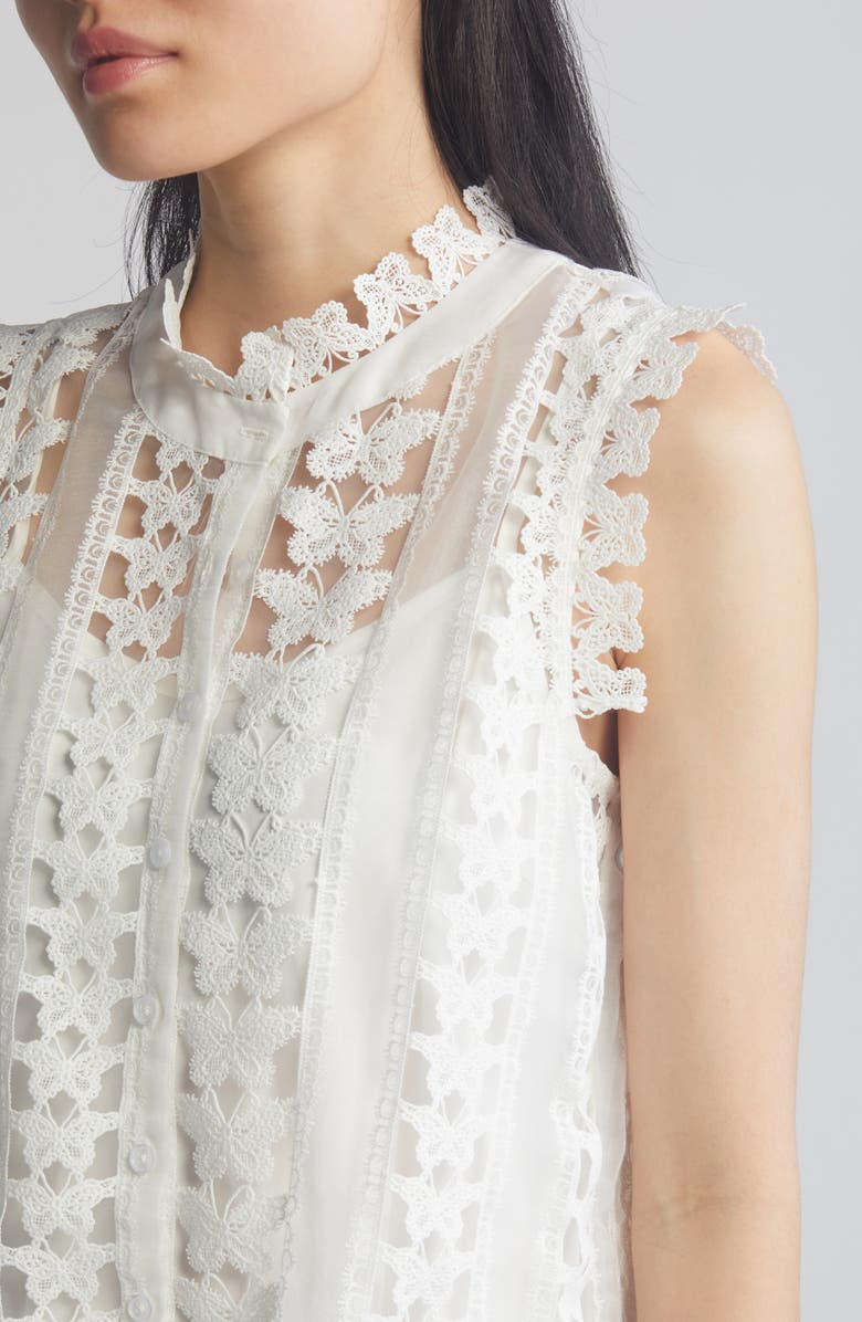 CIEBON Cara Butterfly Lace Shift Dress, Alternate, color, 