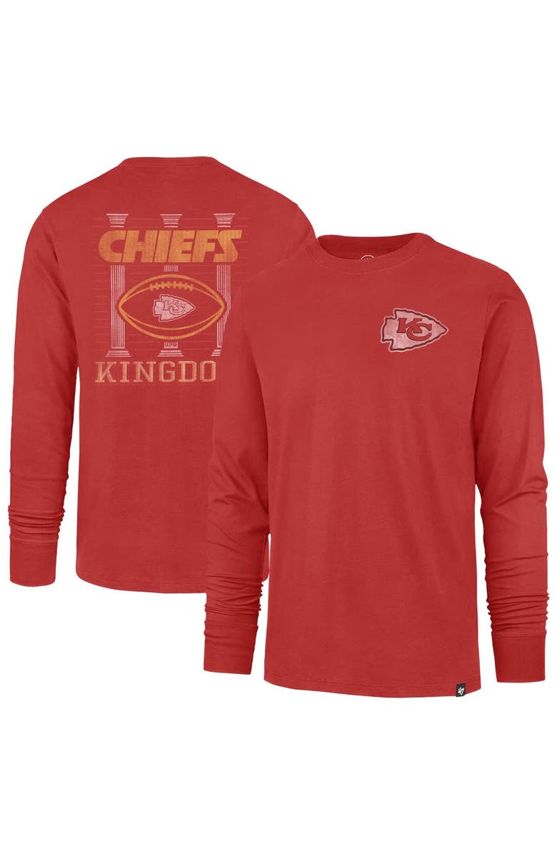 '47 Men's '47 Red Kansas City Chiefs Regional Backer Franklin Long Sleeve T-Shirt, Alternate, color, Red