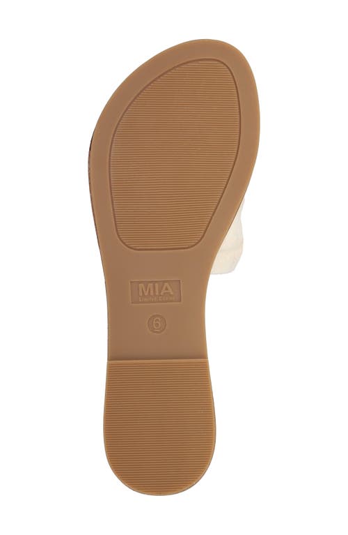 Mia Tiffani Slide Sandal In Bone