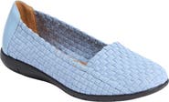 Comfortview The Bethany Stretch Woven Slip On Flat