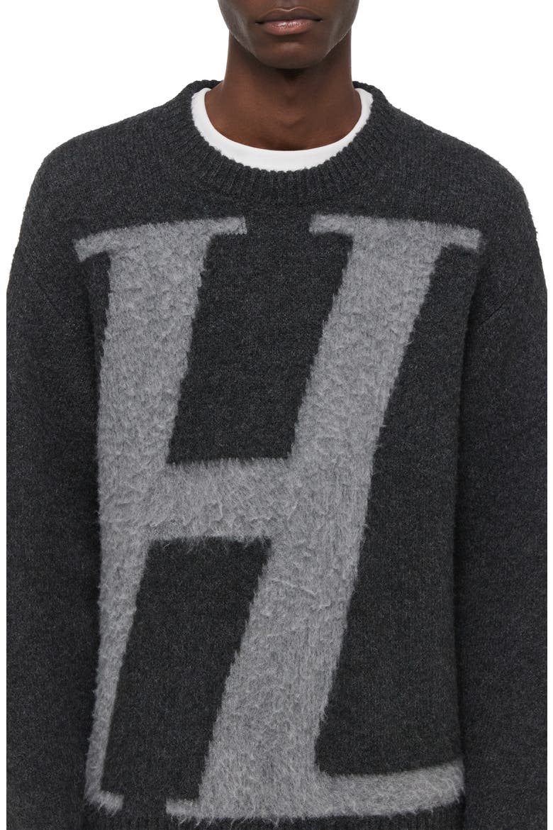 Logo Sweater, Alternate, color, GRAPHITE
