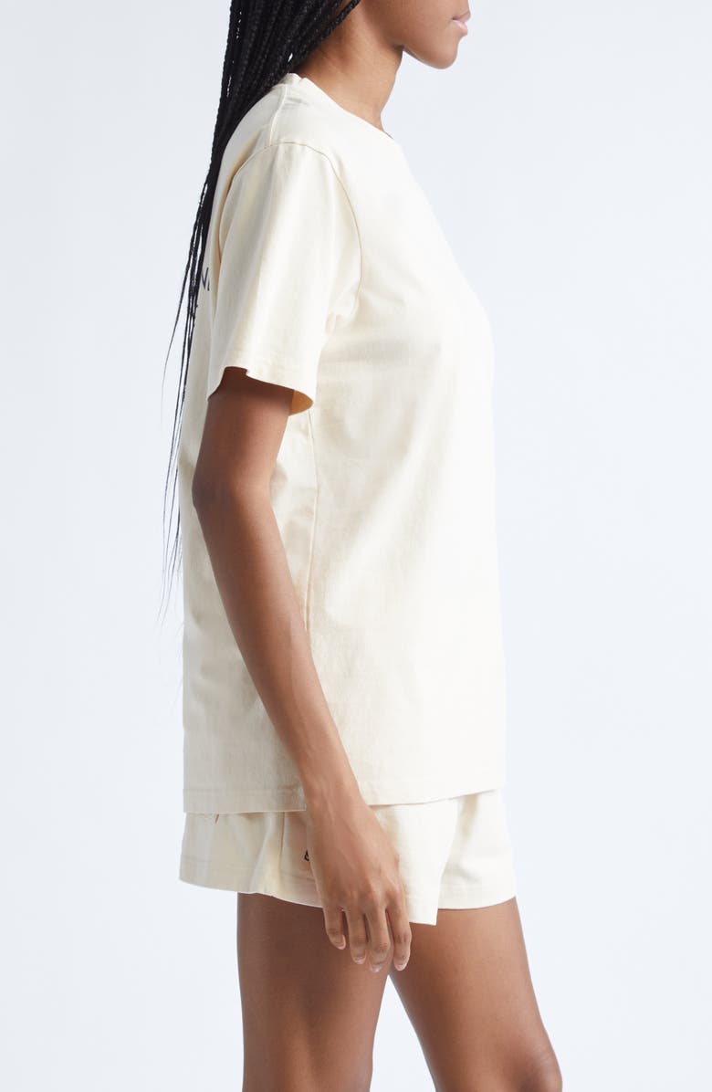 Sporty & Rich Kennedy Crest Cotton Graphic T-Shirt, Alternate, color, Cream