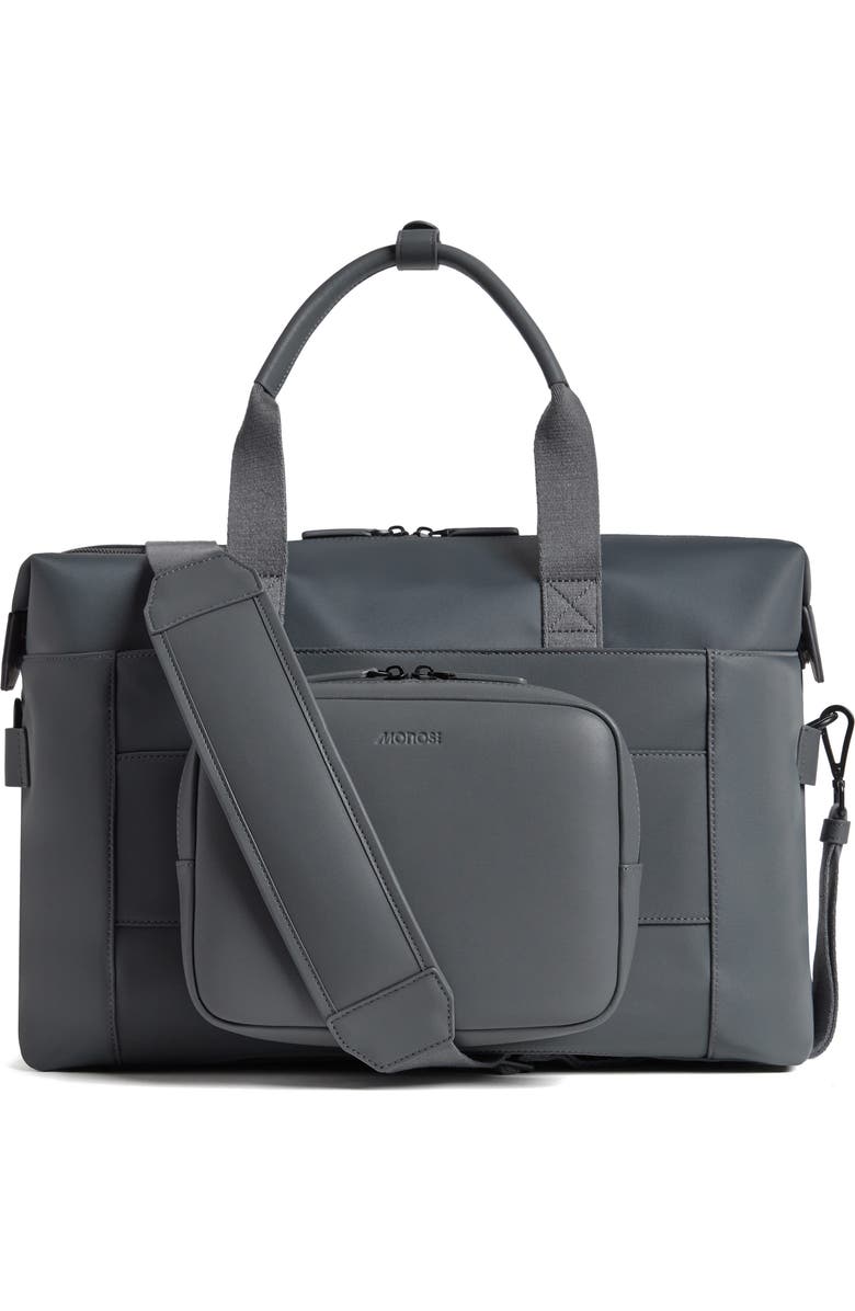 Monos Metro Water Repellent Duffle Bag & Pouch, Alternate, color, Dover Grey