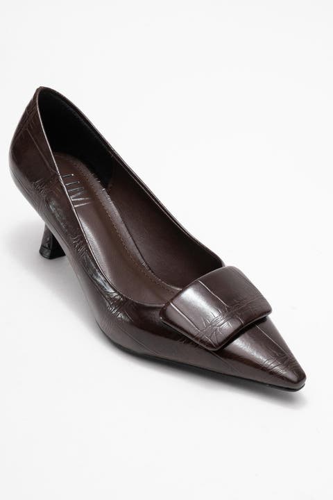 Marcia Buckle Pointed Toe Pump (Women)