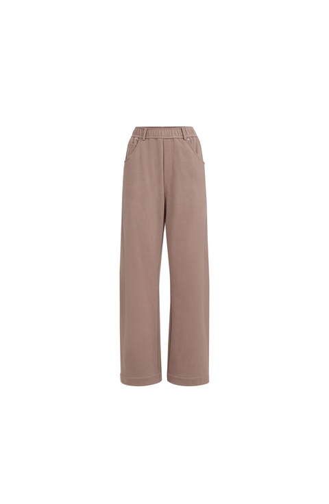 Smooth French terry trousers