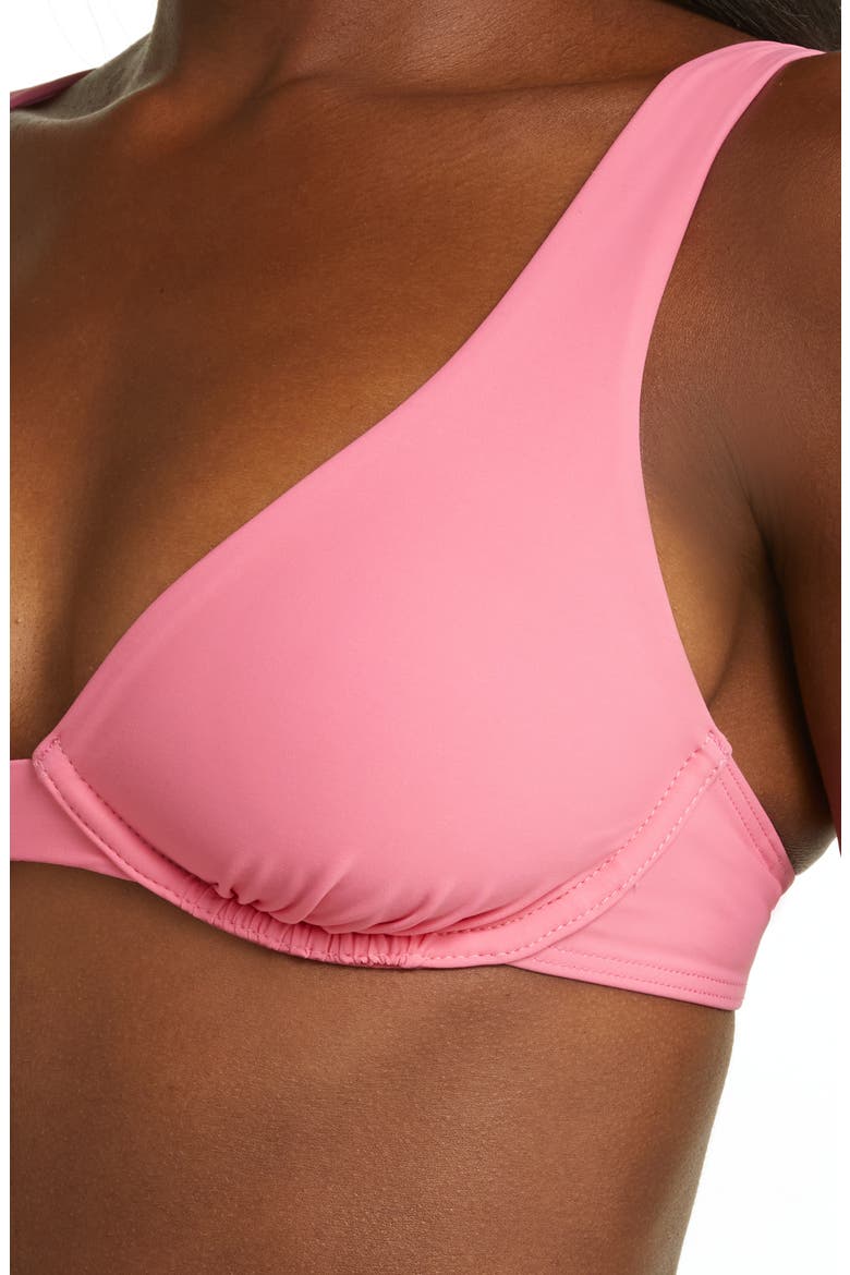 Pamela Underwire Bikini Top, Alternate, color, ROSE