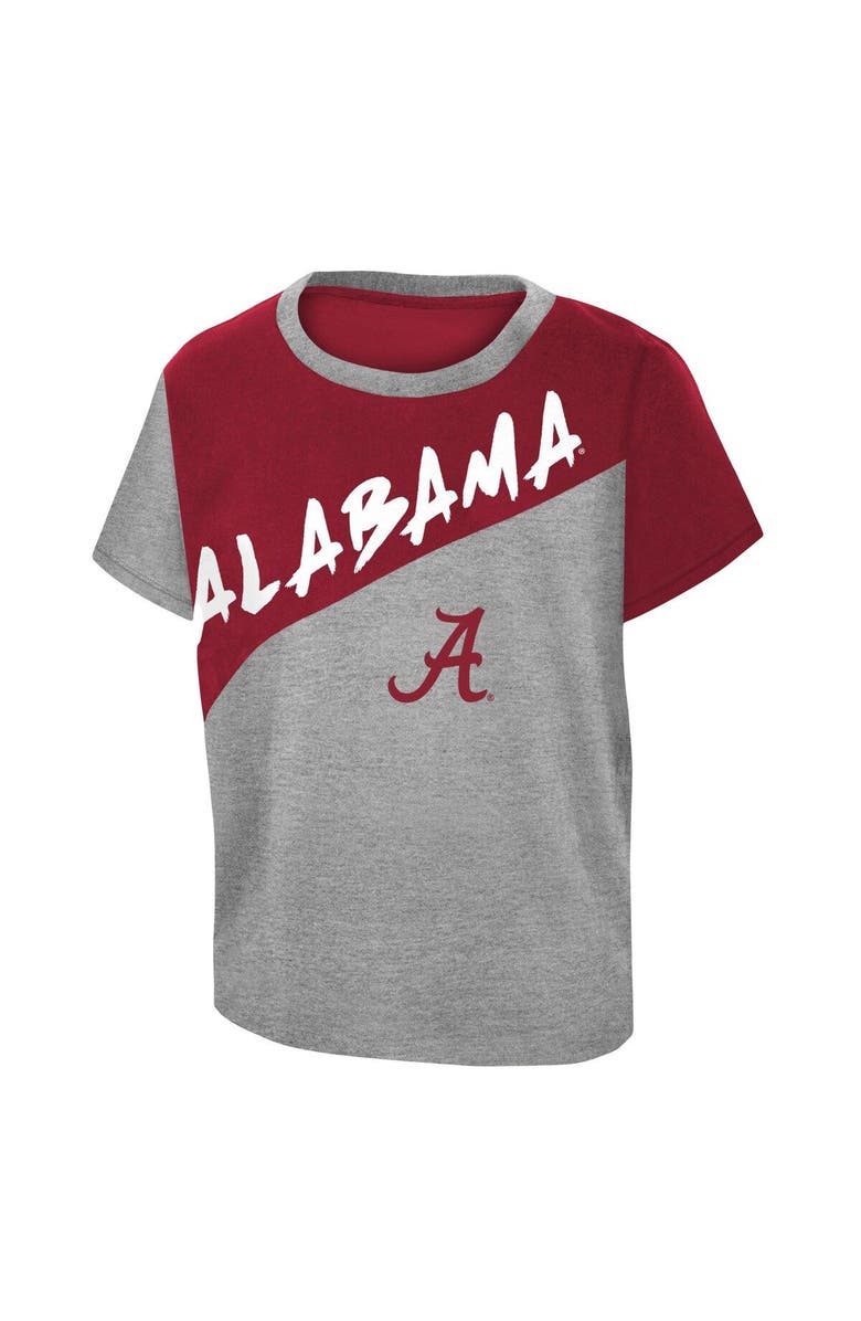 Outerstuff Toddler Heather Gray Alabama Crimson Tide Super Star T-Shirt & Shorts Set, Alternate, color, Heather Gray