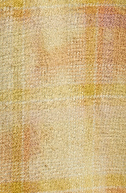 R13 Overdyed Plaid Cotton Flannel Jumbo Overalls In Brown