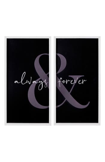 Parkland Collection Stratton Home Decor Always & Forever Wall Art In Black