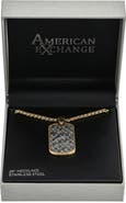 AMERICAN EXCHANGE Men's Siviglia Dog Tag Pendant Necklace