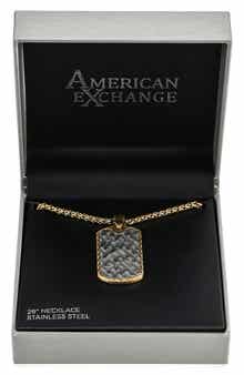 Men's Siviglia Dog Tag Pendant Necklace