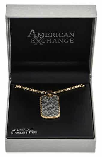 Men's Siviglia Dog Tag Pendant Necklace