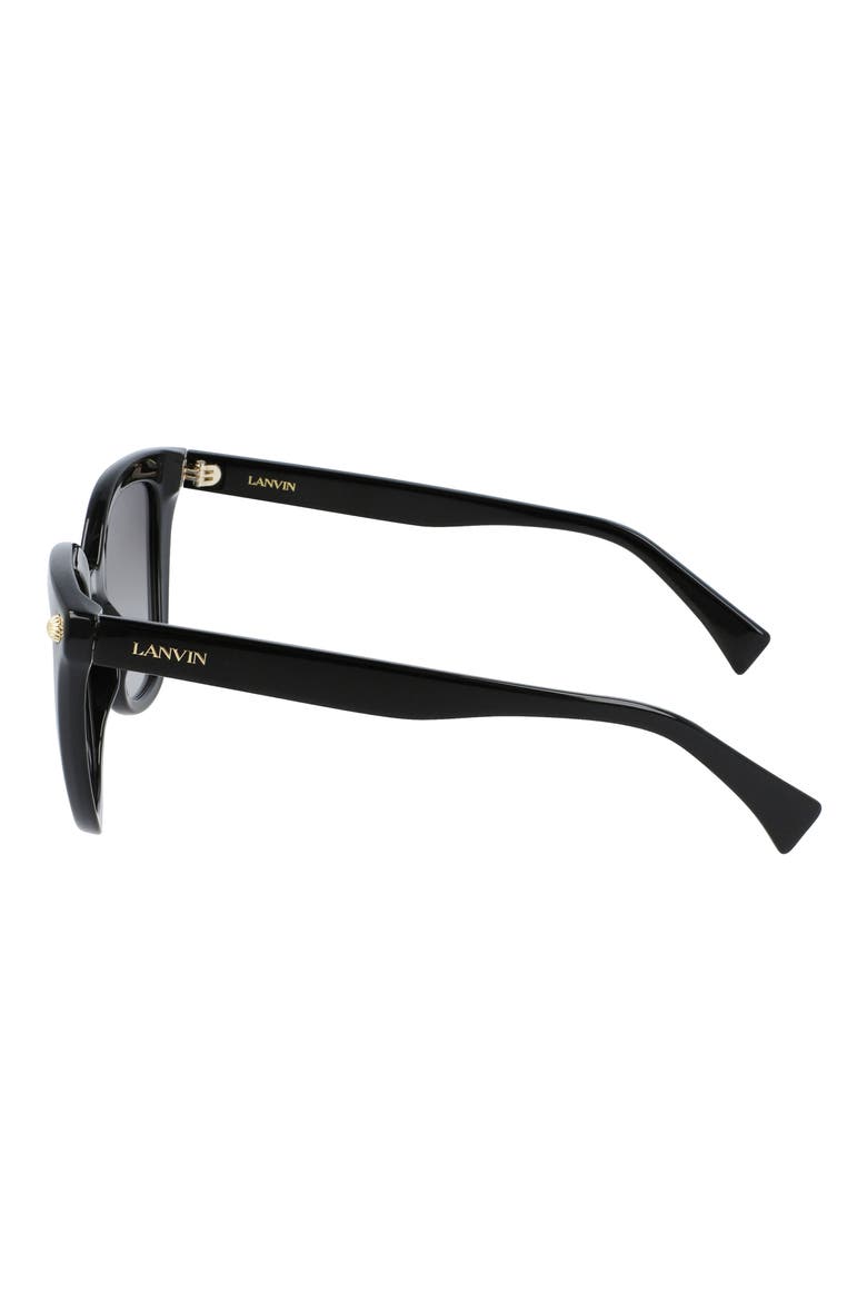 Arpege 53mm Gradient Cat Eye Sunglasses, Alternate, color, BLACK